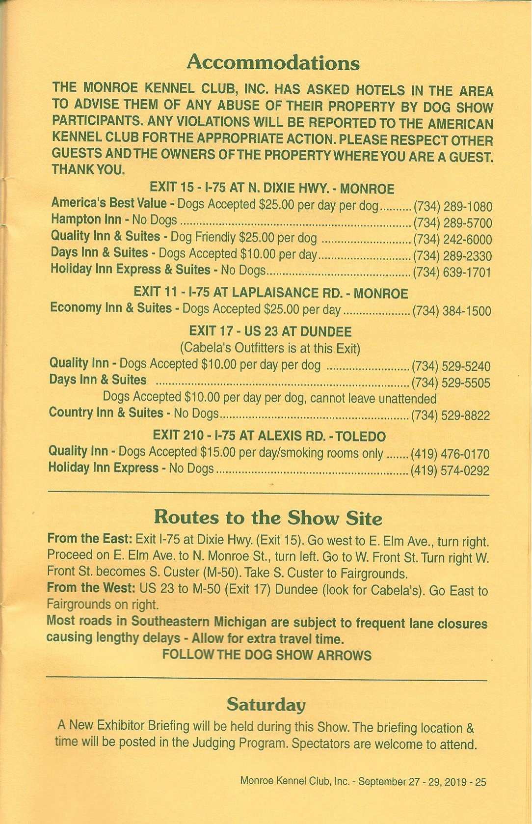 Accommodations Routes To Show Site Monroe Kennel Club accommodations-routes-to-show-site-monroe-kennel-club
